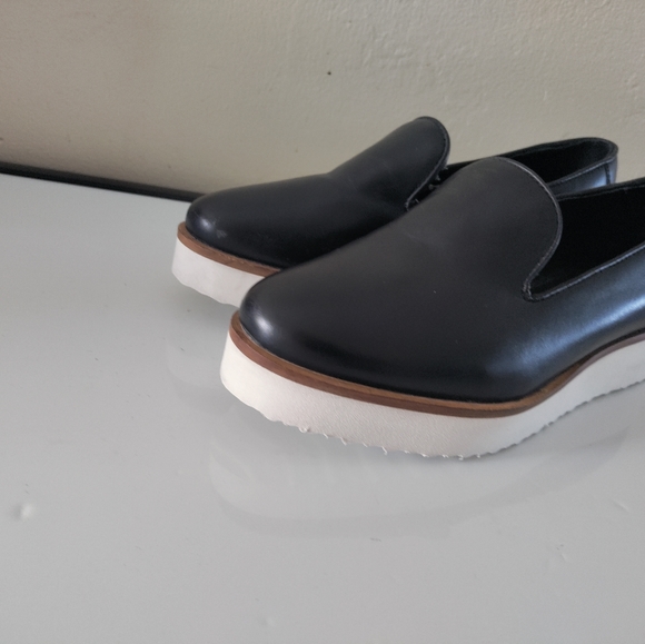 Roolee platform wedges loafers leather  shoes - Picture 2 of 9